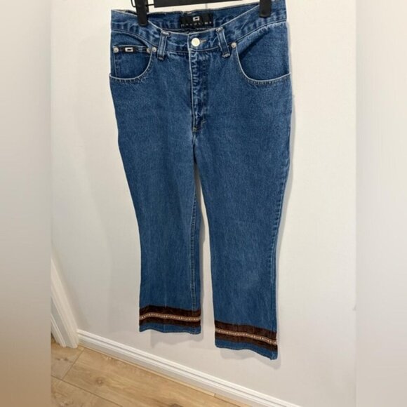 VINTAGE GASOLINE BRAND HIGHRISE BOHO JEANS - Picture 2 of 8